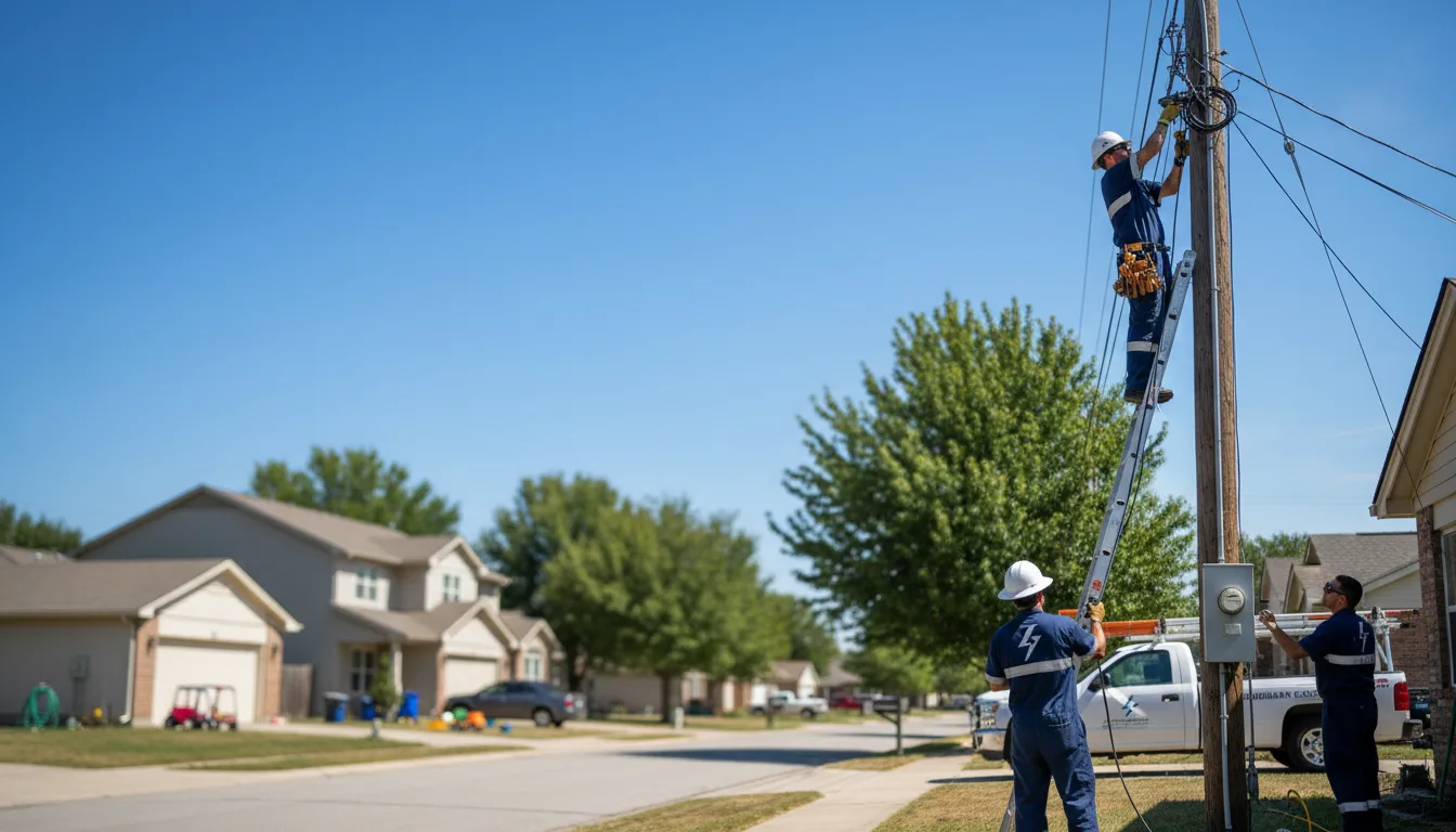 Residential electrician providing installation services in New Harmony, UT